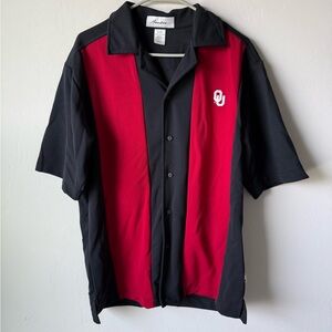 BAMBOA OU Red and Black Casual Button-Down Shirt